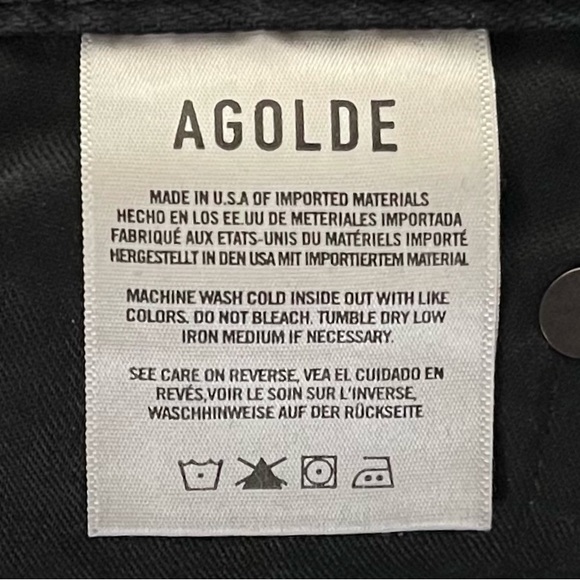 Agolde Criss-Cross Straight Jeans in Feverish - Size 25 - Picture 10 of 13